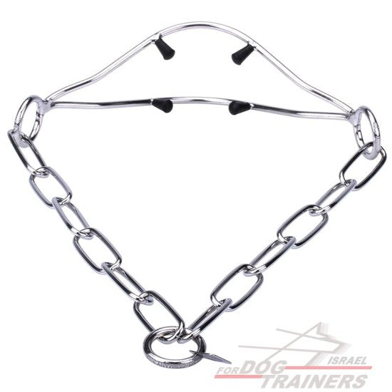 קולר שומר פרווה לתערוכות מנירוסטה ליציבה נכונה של הכלב - FOR DOG TRAINERS- ISRAEL