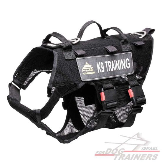 חדש! רתמה טקטית עשויה מרשת וניילון רב תכליתית - FOR DOG TRAINERS- ISRAEL