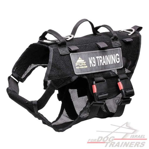 חדש! רתמה טקטית עשויה מרשת וניילון רב תכליתית - FOR DOG TRAINERS- ISRAEL