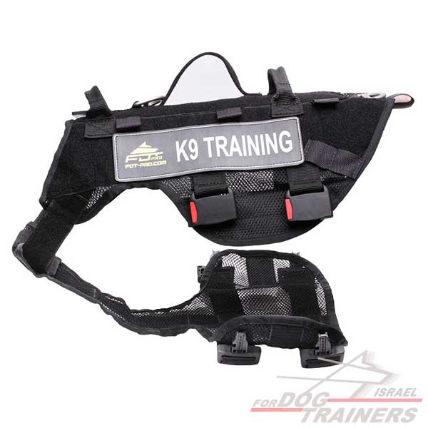 חדש! רתמה טקטית עשויה מרשת וניילון רב תכליתית - FOR DOG TRAINERS- ISRAEL