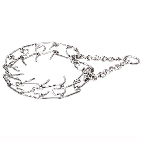 קולר חנק דוקרנים לכלבים גדולים- מצופה כרום - FOR DOG TRAINERS- ISRAEL