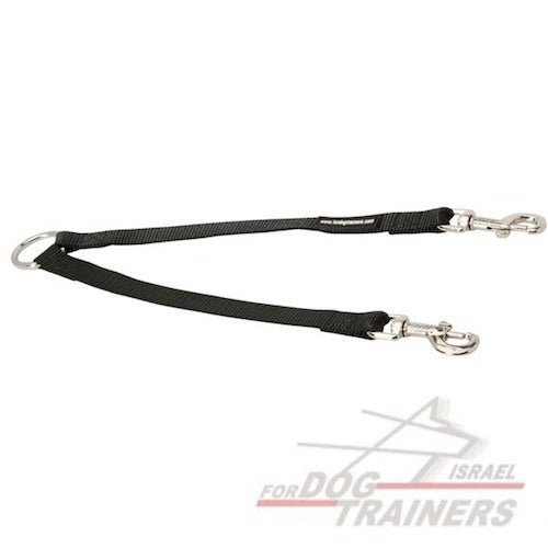 רצועה להולכה נוחה של 2 כלבים מתאימה לכל מזג אוויר - FOR DOG TRAINERS- ISRAEL