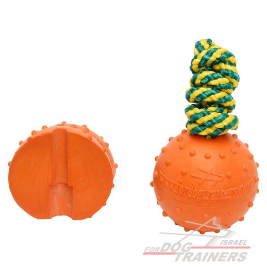 כדור מוצק מגומי לכלב צף במים - גדול - FOR DOG TRAINERS- ISRAEL