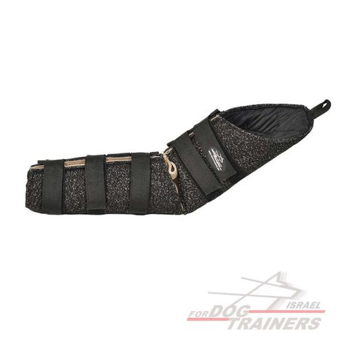 שרוול נשיכה נסתר לכלב בוגר עשוי מפשתן צרפתי - FOR DOG TRAINERS- ISRAEL