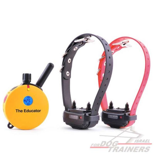 אי קולר קולר אלקטרוני אדיוקיטור ערכה ל2 כלבים E-Collar ET-402 EDUCATOR - FOR DOG TRAINERS- ISRAEL