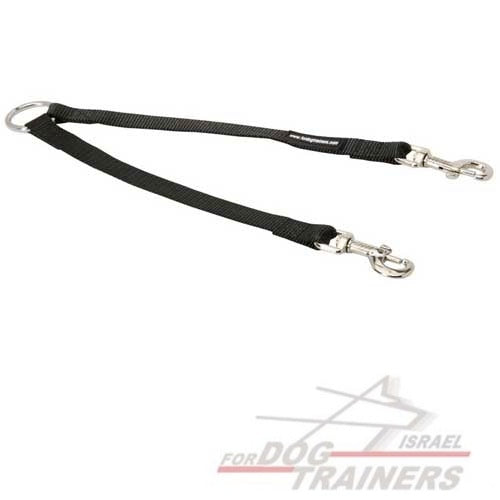 רצועה להולכה נוחה של 2 כלבים מתאימה לכל מזג אוויר - FOR DOG TRAINERS- ISRAEL