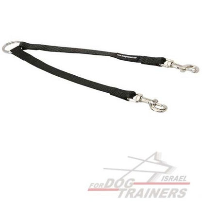 רצועה להולכה נוחה של 2 כלבים מתאימה לכל מזג אוויר - FOR DOG TRAINERS- ISRAEL