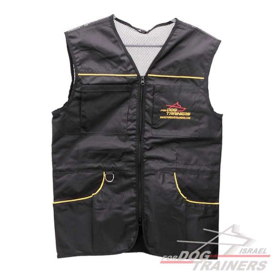 ווסט למאלף כלבים מקצועי -צבע שחור - FOR DOG TRAINERS- ISRAEL