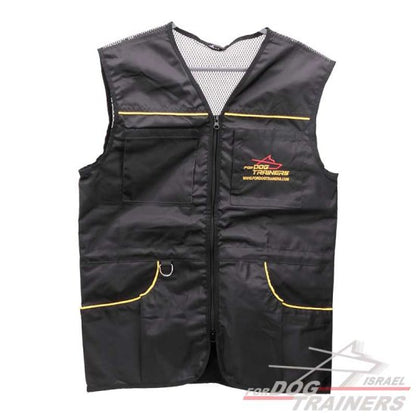 ווסט למאלף כלבים מקצועי -צבע שחור - FOR DOG TRAINERS- ISRAEL