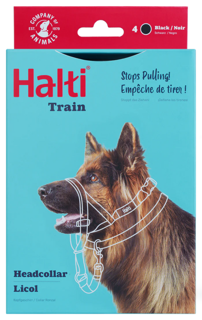 הלטי לכלב מידה 4 רתמת ראש נגד משיכות - FOR DOG TRAINERS ישראל