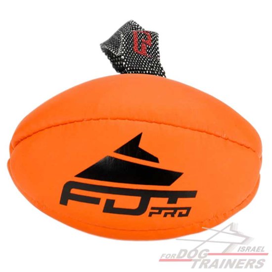 חדש! כדור נשיכה לכלב בצורת פוטבול-עשוי מעור סינטטי עמיד - FOR DOG TRAINERS- ISRAEL