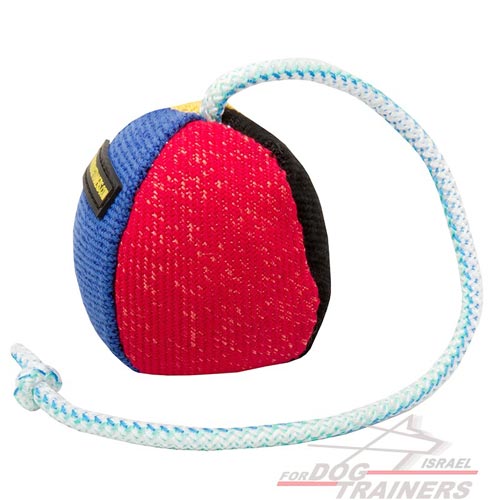 כדור נשיכה גדול לכלב לאימון ומשחק- 11 ס"מ - FOR DOG TRAINERS- ISRAEL