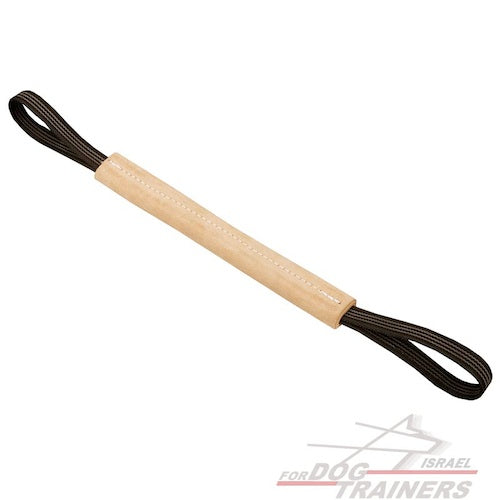 פפירול לכלבים קשיח מעור עם שתי ידיות - FOR DOG TRAINERS- ISRAEL