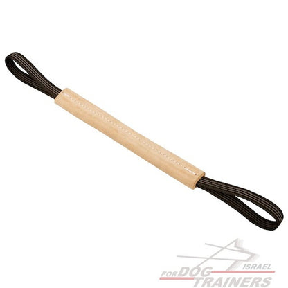 פפירול לכלבים קשיח מעור עם שתי ידיות - FOR DOG TRAINERS- ISRAEL