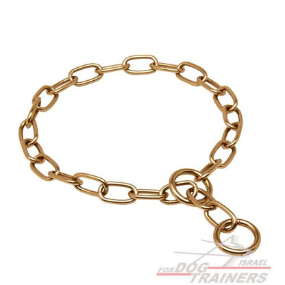 קולר "שומר פרווה" עשוי סגסוגת קורגן - קולר חנק מושלם לאילוף ולטיולים - FOR DOG TRAINERS- ISRAEL