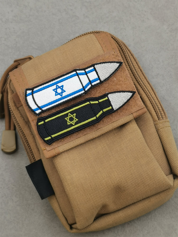 זוג פאצ'י כדור עם דגל ישראל על פאוץ' טקטי - FOR DOG TRAINERS ישראל