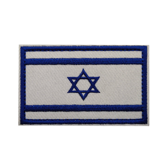 פאץ' דגל ישראל רקום כחול לבן 8x5 ס"מ עם סקוץ' - FOR DOG TRAINERS ישראל