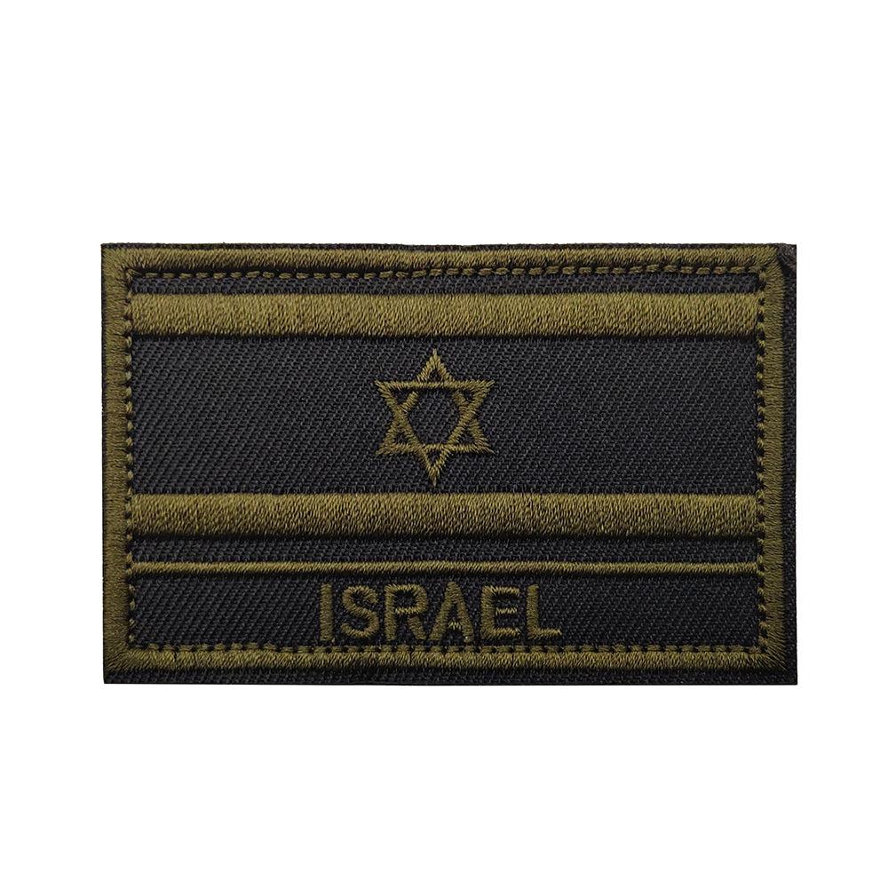 פאץ' דגל ישראל זית עם הכיתוב ISRAEL וסקוץ' - FOR DOG TRAINERS ישראל