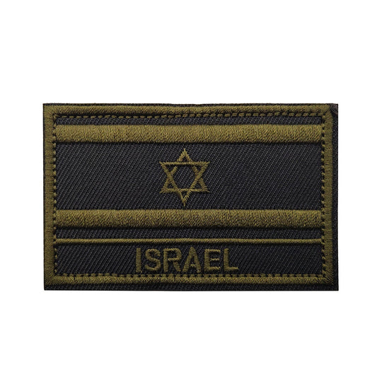 פאץ' דגל ישראל זית עם הכיתוב ISRAEL וסקוץ' - FOR DOG TRAINERS ישראל
