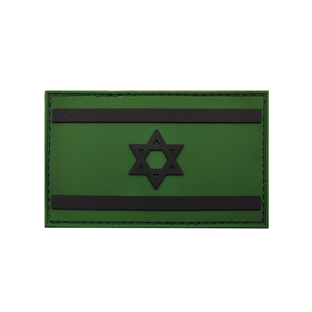 פאץ' דגל ישראל PVC ירוק 8x5 ס"מ עם סקוץ' - FOR DOG TRAINERS ישראל
