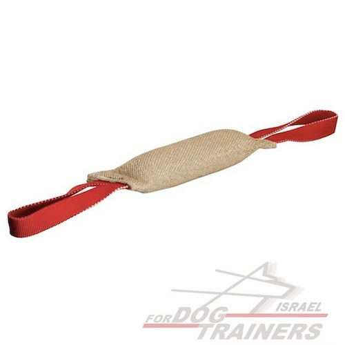 פפירול לכלב מבד יוטה טבעי והיפואלרגני עם שתי ידיות- 30 ס"מ - FOR DOG TRAINERS- ISRAEL