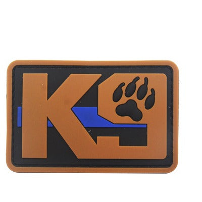 פאץ' K9 PVC כתום 8x5 ס"מ עם סקוץ' - FOR DOG TRAINERS ישראל