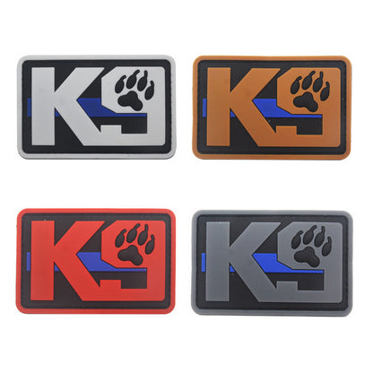 פאצ'י K9 PVC בארבעה צבעים - כסוף כתום אדום ואפור - FOR DOG TRAINERS ישראל