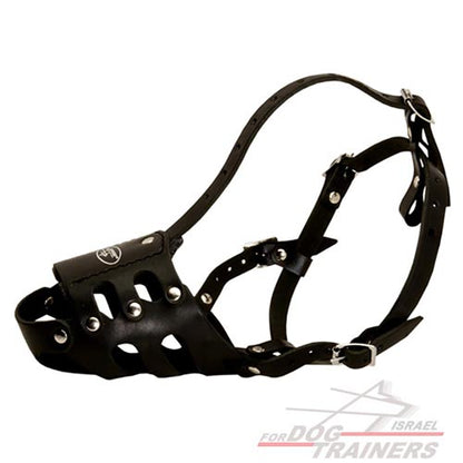 זמם לכלב מעור למניעת נביחות – מחסום פה לכלב המתכוונן באופן מלא - FOR DOG TRAINERS- ISRAEL