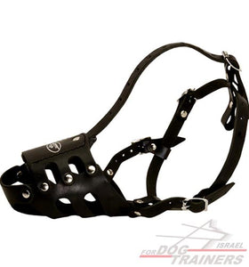 זמם לכלב מעור למניעת נביחות – מחסום פה לכלב המתכוונן באופן מלא - FOR DOG TRAINERS- ISRAEL