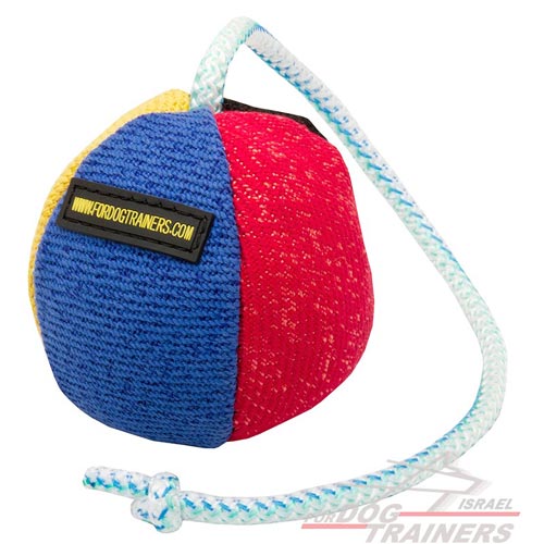 כדור נשיכה גדול לכלב לאימון ומשחק- 11 ס"מ - FOR DOG TRAINERS- ISRAEL