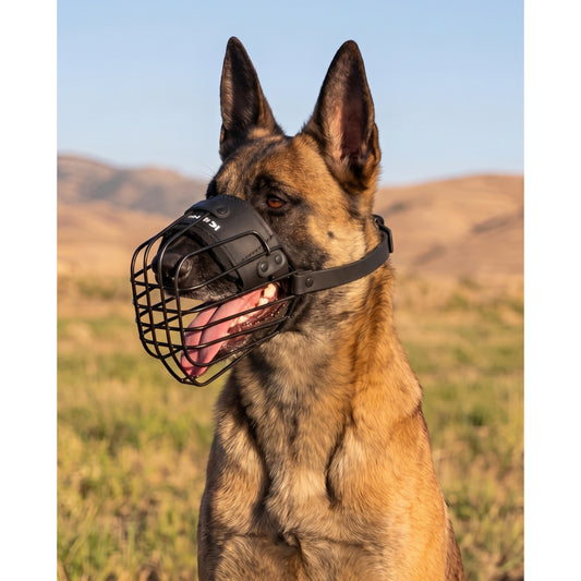 מחסום פה מינימליסטי וקל משקל לרועה בלגי