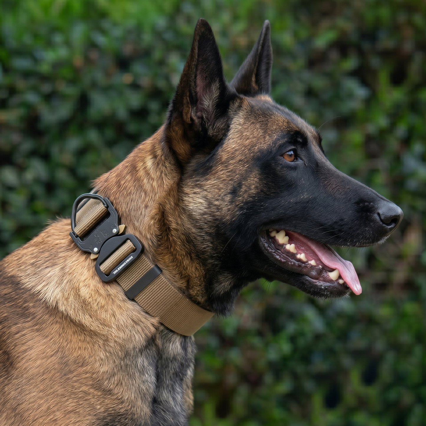 קולר ניילון לרועה בלגי עם אבזם מתכת heavy duty - FOR DOG TRAINERS ישראל