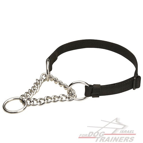 קולר חצי חנק לכלב לכל מזג אוויר - FOR DOG TRAINERS- ISRAEL