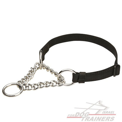 קולר חצי חנק לכלב לכל מזג אוויר - FOR DOG TRAINERS- ISRAEL