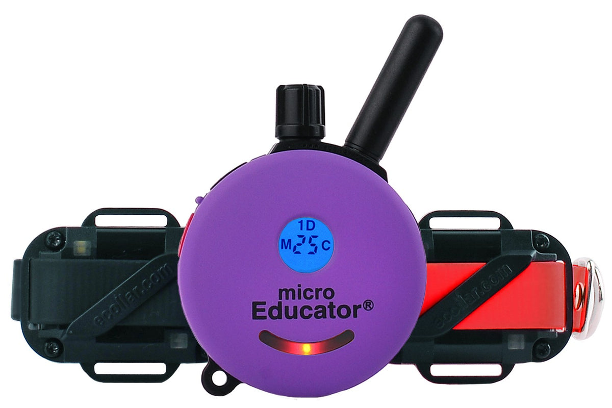 קולר אילוף E-Collar ME-302 Micro Educator ל-2 כלבים קטנים - שלט ושני מקלטי מיקרו - FOR DOG TRAINERS ישראל