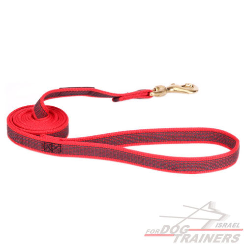 רצועות ניילון עמידה וחזקה במיוחד בצבע אדום עוצמתי - FOR DOG TRAINERS- ISRAEL
