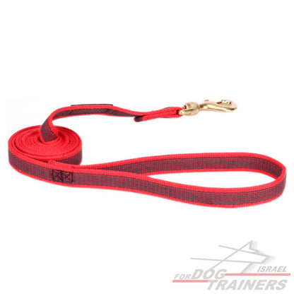 רצועות ניילון עמידה וחזקה במיוחד בצבע אדום עוצמתי - FOR DOG TRAINERS- ISRAEL