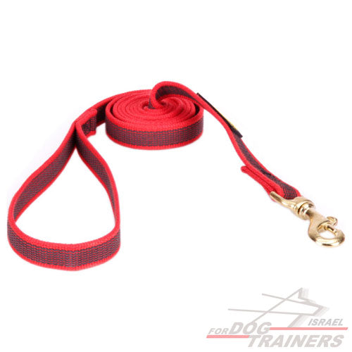 רצועות ניילון עמידה וחזקה במיוחד בצבע אדום עוצמתי - FOR DOG TRAINERS- ISRAEL