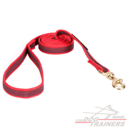 רצועות ניילון עמידה וחזקה במיוחד בצבע אדום עוצמתי - FOR DOG TRAINERS- ISRAEL