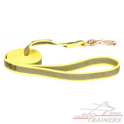 רצועות ניילון עמידה וחזקה במיוחד בצבע צהוב - FOR DOG TRAINERS- ISRAEL