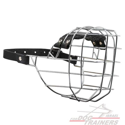 זמם לכלב עשוי מתכת רחב מרושת רב תכליתי ופרקטי - FOR DOG TRAINERS- ISRAEL