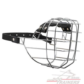 זמם לכלב עשוי מתכת רחב מרושת רב תכליתי ופרקטי - FOR DOG TRAINERS- ISRAEL