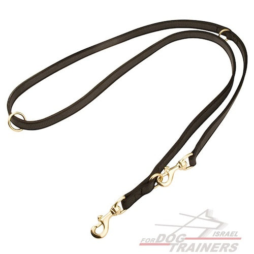 רצועה לכלב מניילון לאחיזה רב תכליתית - חדשה! - FOR DOG TRAINERS- ISRAEL