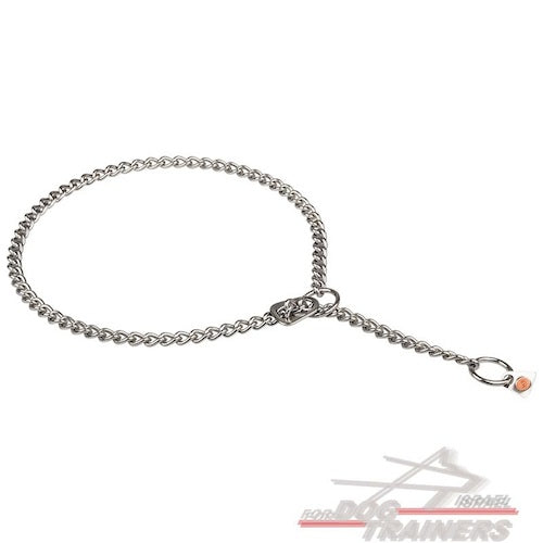 קולר חנק לכלב עם פעולת חנק מוגבלת ע"י מעצור - FOR DOG TRAINERS- ISRAEL