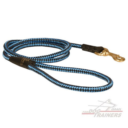 רצועת חבל קלה מניילון דק - רצועה לכלב לטיולים - FOR DOG TRAINERS- ISRAEL