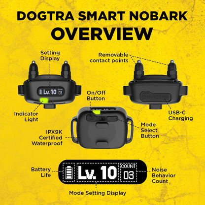 קולר נגד נביחות חכם – Dogtra Smart NoBark
