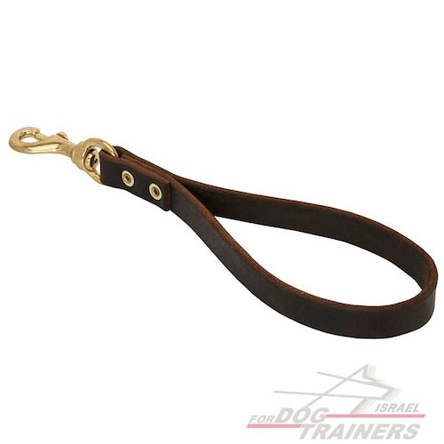 רצועת עור לכלב קצרה לשליטה טובה יותר - FOR DOG TRAINERS- ISRAEL