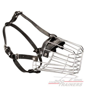 זמם לכלב עשוי מתכת דמוי סל - FOR DOG TRAINERS- ISRAEL