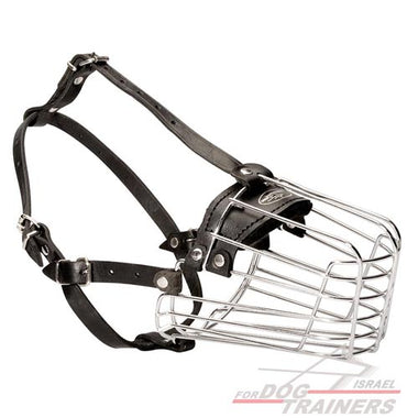 זמם לכלב עשוי מתכת דמוי סל - FOR DOG TRAINERS- ISRAEL