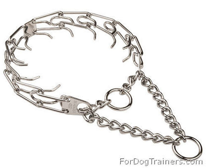 קולר דוקרנים לאילוף כלבים מצופה בכרום 2.25 ממ - לכלבים קטנים - FOR DOG TRAINERS- ISRAEL